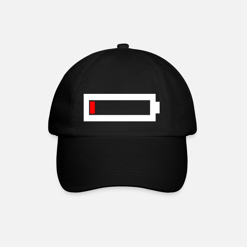 Battery empty - Baseball Cap - black/black