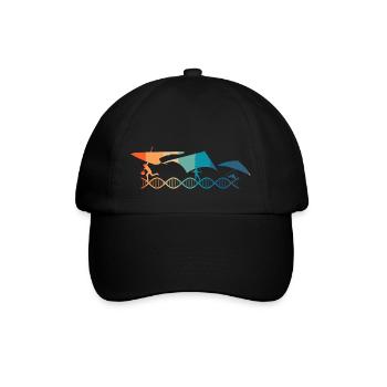 Paragliding is in my DNA - Baseball Cap - black/black - Front