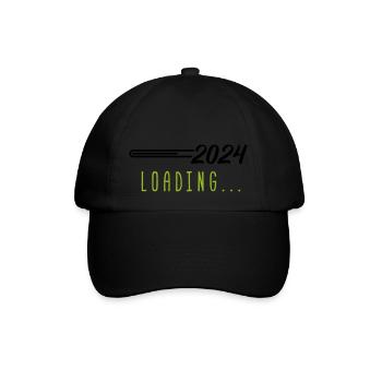 2024 loading - Baseballkappe - Schwarz/Schwarz - Vorne