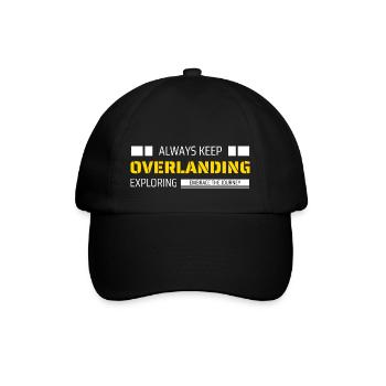 Overlanding Zubehör, Overlanding Gear, Offroad - Baseballkappe - Schwarz/Schwarz - Vorne