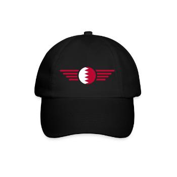 J’aime Bahreïn, T-shirt design de style élégance - Casquette classique - noir/noir - Devant