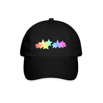 Colorful Stars - Baseball Cap - black/black - Front