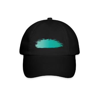 Paint blob splash paint painter gift colorful stroke - Baseball Cap - black/black - Front