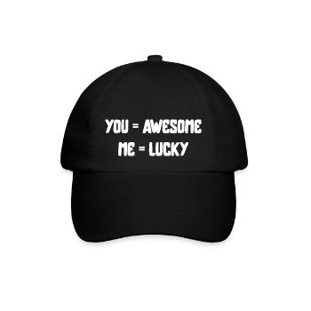 vous êtes génial amour Saint-Valentin en disant police - Casquette classique - noir/noir - Devant