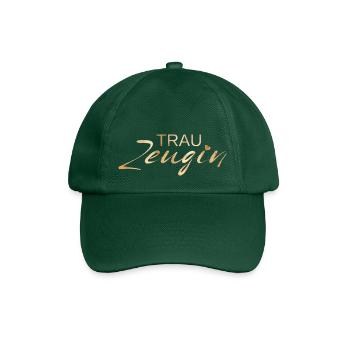 Team Braut-Trauzeugin! - Baseballkappe - Flaschengrün - Vorne