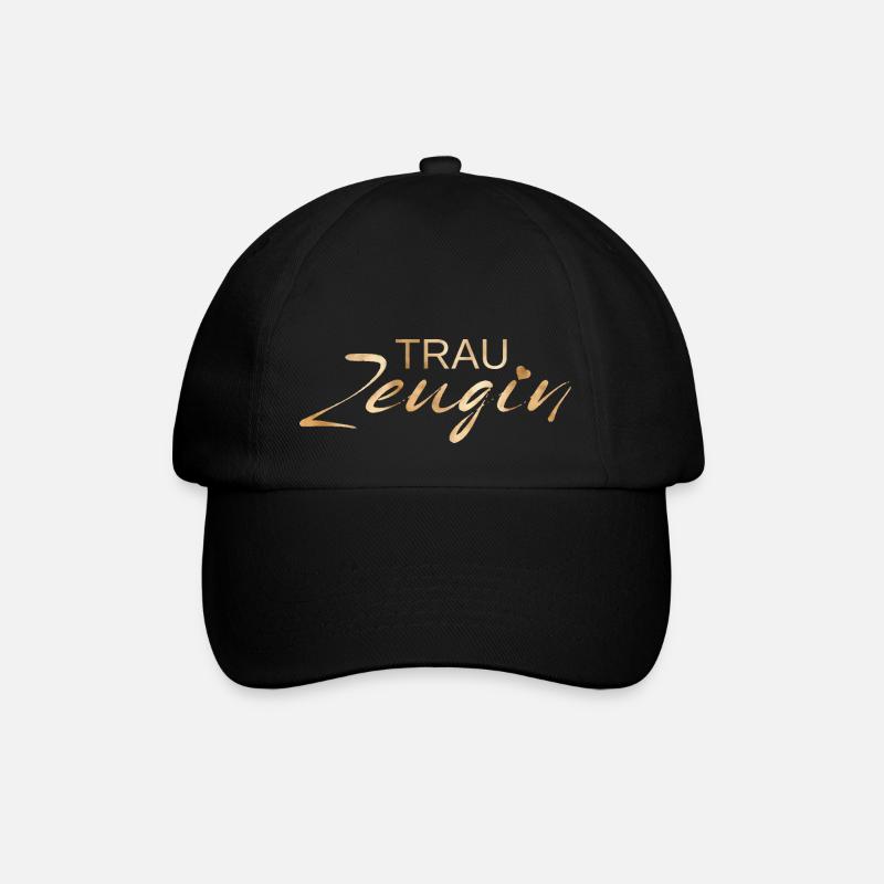 Team Braut-Trauzeugin! - Baseballkappe - Schwarz/Schwarz