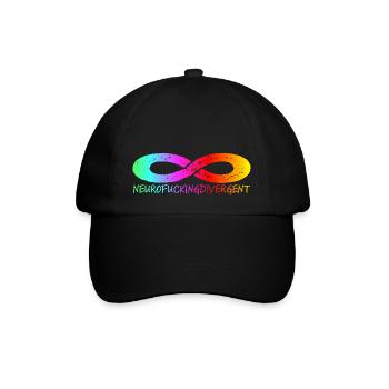 NEUROFUCKINGDIVERGENT - Baseball Cap - black/black - Front