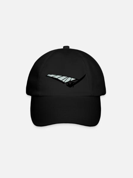 Windsurfer - Baseballkappe - Schwarz/Schwarz