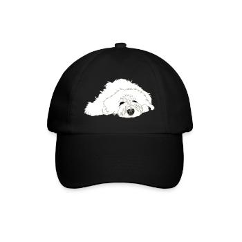 hundemuede - Baseballkappe - Schwarz/Schwarz - Vorne