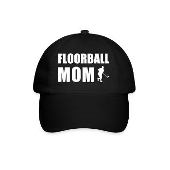 Floorball MOM - Casquette classique - noir/noir - Devant