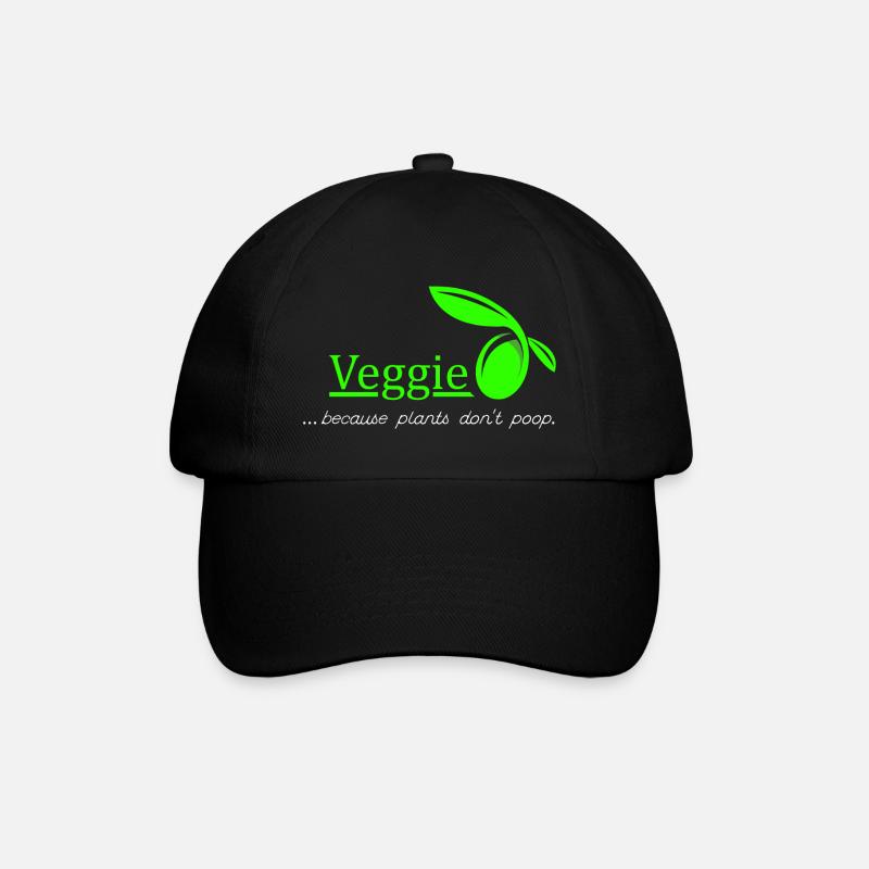 Veggie - végétariens. idée cadeau - Casquette classique - noir/noir