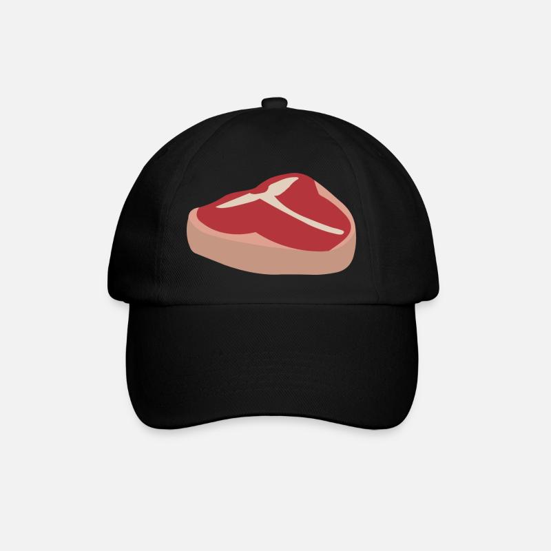 Saftiges Fleisch - Baseballkappe - Schwarz/Schwarz