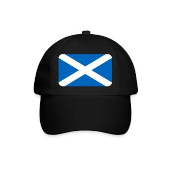 SCOTLAND FLAG round corner 400 dpi - Casquette classique - noir/noir - Devant