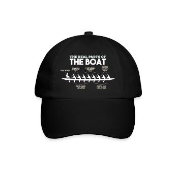 Parties d'un bateau - aviron rameur rameur bateau - Casquette classique - noir/noir - Devant