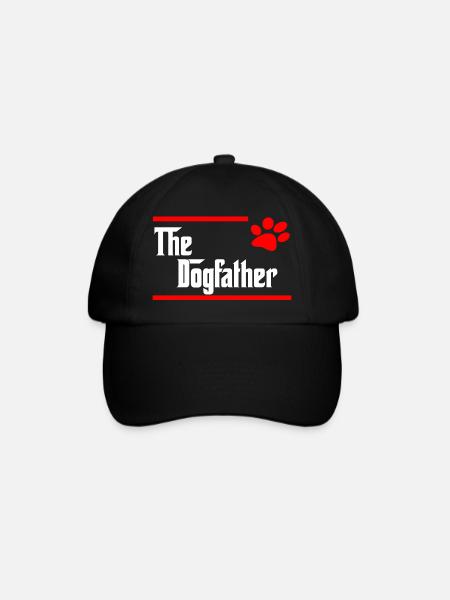 the dogfather - Baseball Cap - black/black