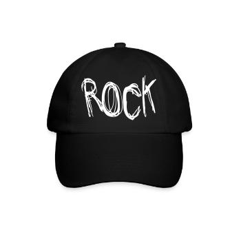 Rock - Baseballkappe - Schwarz/Schwarz - Vorne
