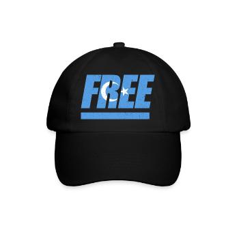 Ouïghours libres Turkestan oriental - Casquette classique - noir/noir - Devant