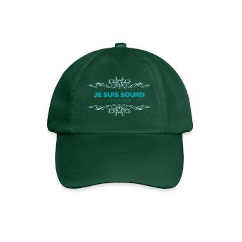 Je suis sourd - Casquette classique - vert bouteille - Devant