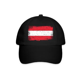 Austria Flag - Baseball Cap - black/black - Front