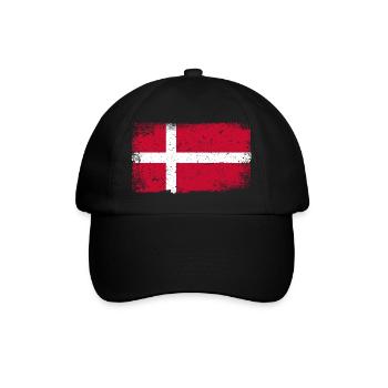 Denmark flag - Baseball Cap - black/black - Front