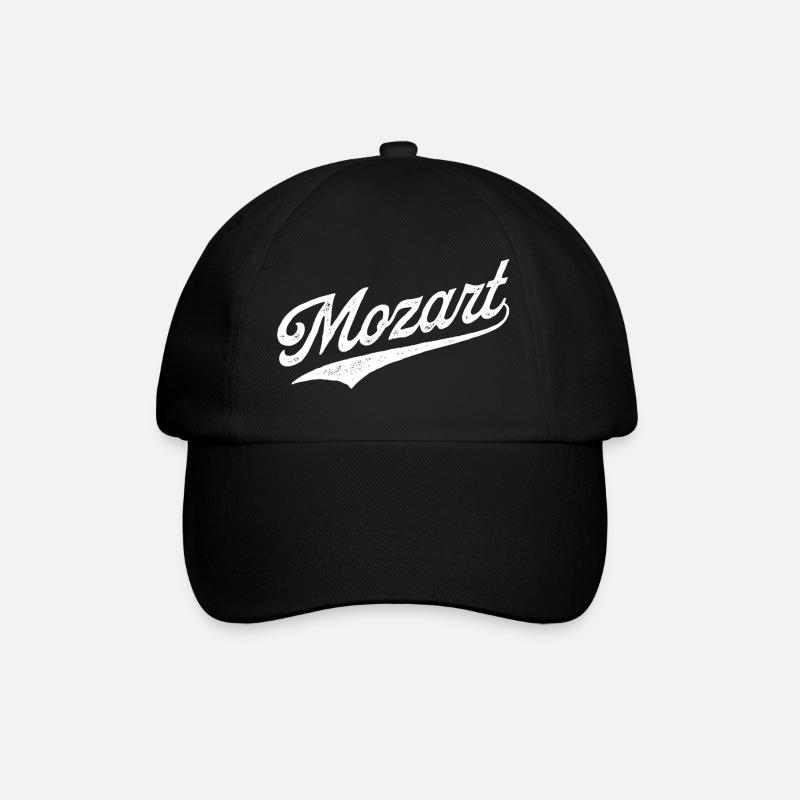 Mozart - Baseballkappe - Schwarz/Schwarz