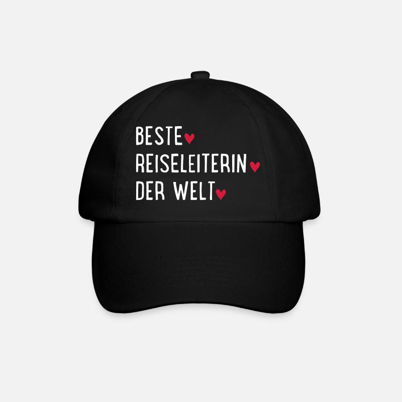 beste reiseleiterin - Baseballkappe - Schwarz/Schwarz