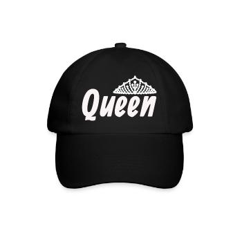 Liebe King Queen - Baseballkappe - Schwarz/Schwarz - Vorne