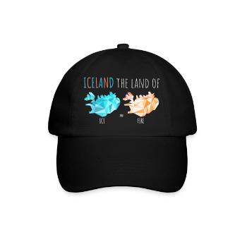 Carte de l’Islande - Iceland - Verdict - Carte - Casquette classique - noir/noir - Devant