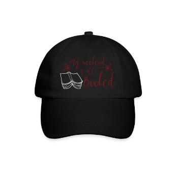 Funny Reading Lover Book Quotes My Weekend Is All - Casquette classique - noir/noir - Devant