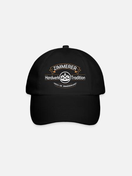Zimmerer Handwerk Tradition - Baseballkappe - Schwarz/Schwarz