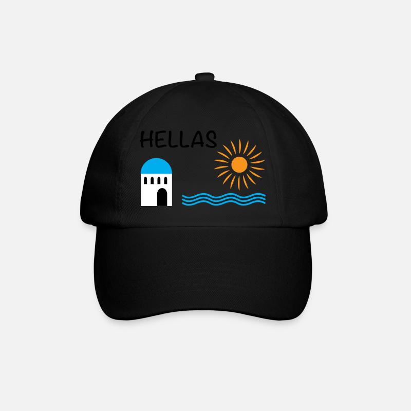 Hellas - Baseballkappe - Schwarz/Schwarz