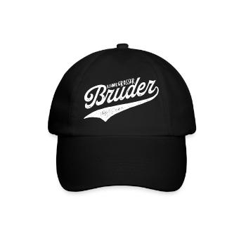 Kleiner Großer Bruder Mittelkind Sandwitchkind - Baseballkappe - Schwarz/Schwarz - Vorne