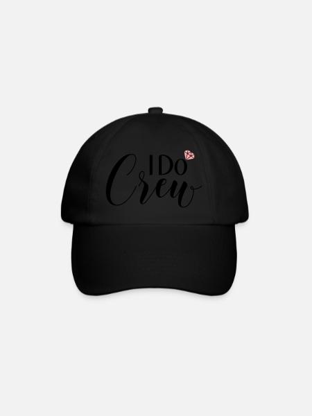 I Do Crew - Baseballkappe - Schwarz/Schwarz