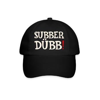 subberdübb 2 - Baseballkappe - Schwarz/Schwarz - Vorne