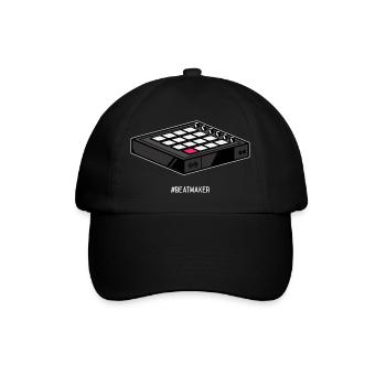 Beatmaker shirt t-shirt unisex top music fan - Baseball Cap - black/black - Front
