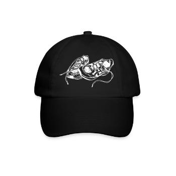 Hand Drawn Sneaker Sketch - Baseball Cap - black/black - Front