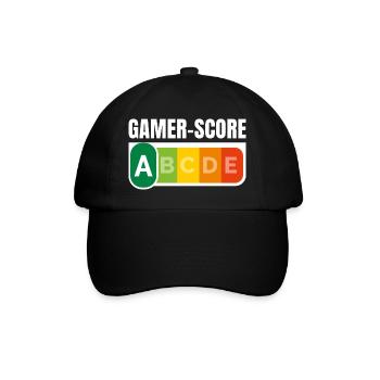 GAMER SCORE - Humour noir - Casquette classique - noir/noir - Devant