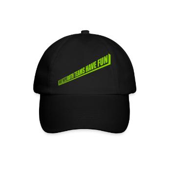 Both Teams Have Fun - Baseballkappe - Schwarz/Schwarz - Vorne
