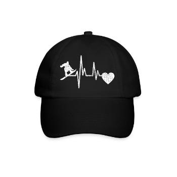 Winter Sports Snowboard Saying Snowboarder - Baseball Cap - black/black - Front