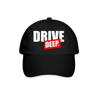 Drive Deep - Baseballkappe - Schwarz/Schwarz - Vorne