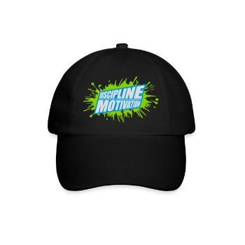 Citation de discipline sur la motivation - Casquette classique - noir/noir - Devant
