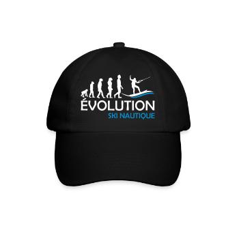 évolution ski nautique - Casquette classique - noir/noir - Devant