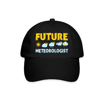 Future Meteorologist Weather Meteorology - Baseball Cap - black/black - Front
