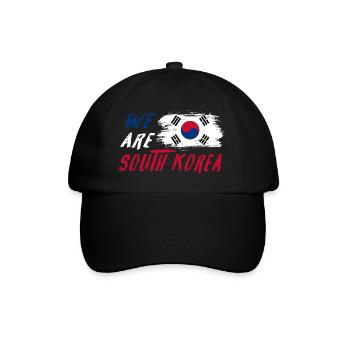We are South Korea - Baseball Cap - black/black - Front