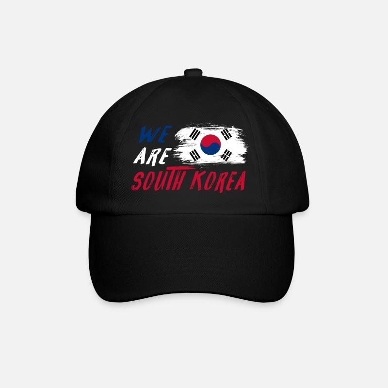 Wir sind Südkorea - Baseballkappe - Schwarz/Schwarz