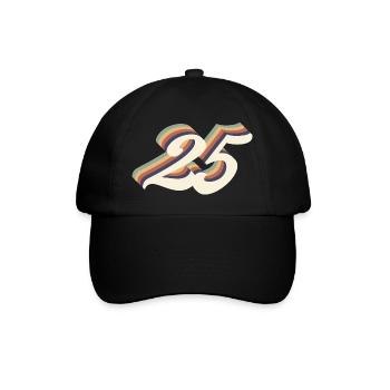 25th anniversary vintage - Baseball Cap - black/black - Front