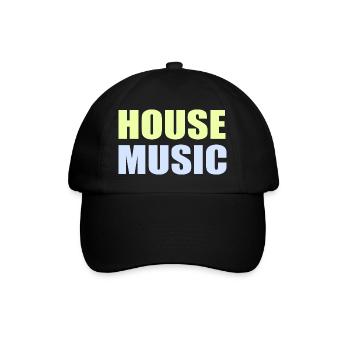 Musique house - Casquette classique - noir/noir - Devant