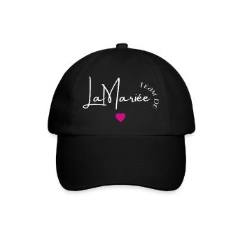 Team de la mariée - Casquette classique - noir/noir - Devant