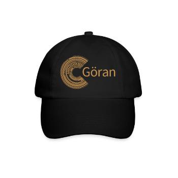 Für Göran - Baseballkappe - Schwarz/Schwarz - Vorne