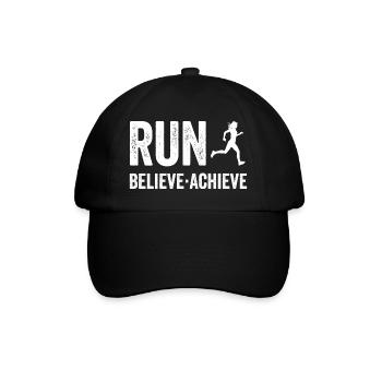Marathon - Courir. Croire. Accomplir. - Casquette classique - noir/noir - Devant